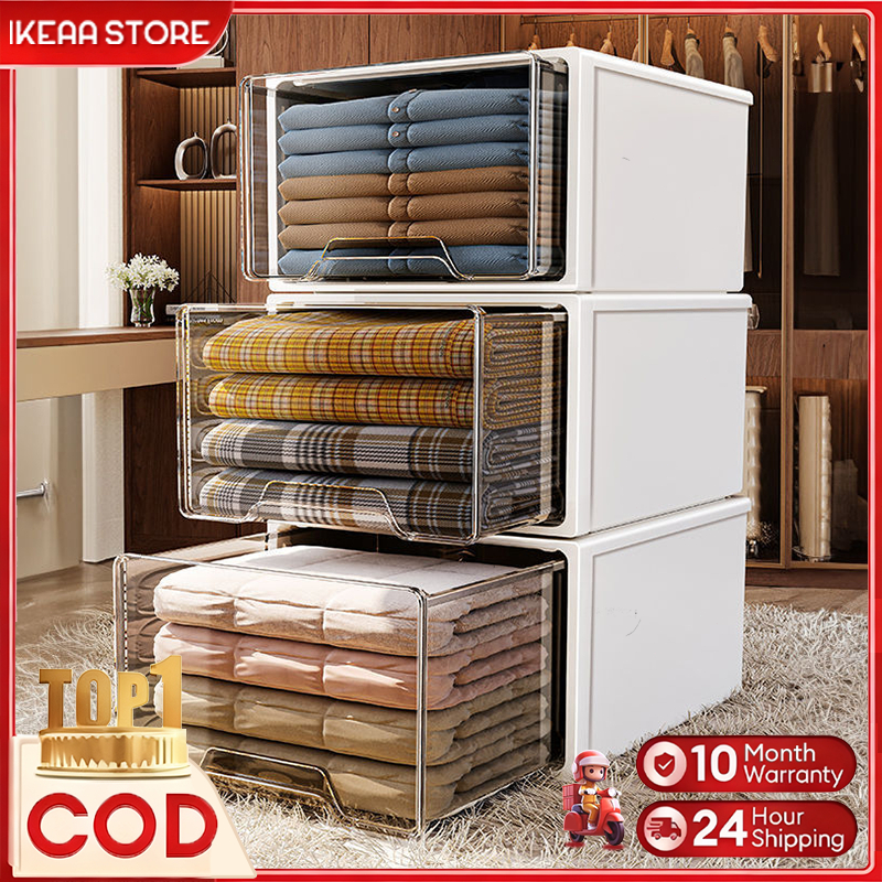 IKEA Stackable Clothes Organizer Wardrobe Storage Drawer Organizer ...