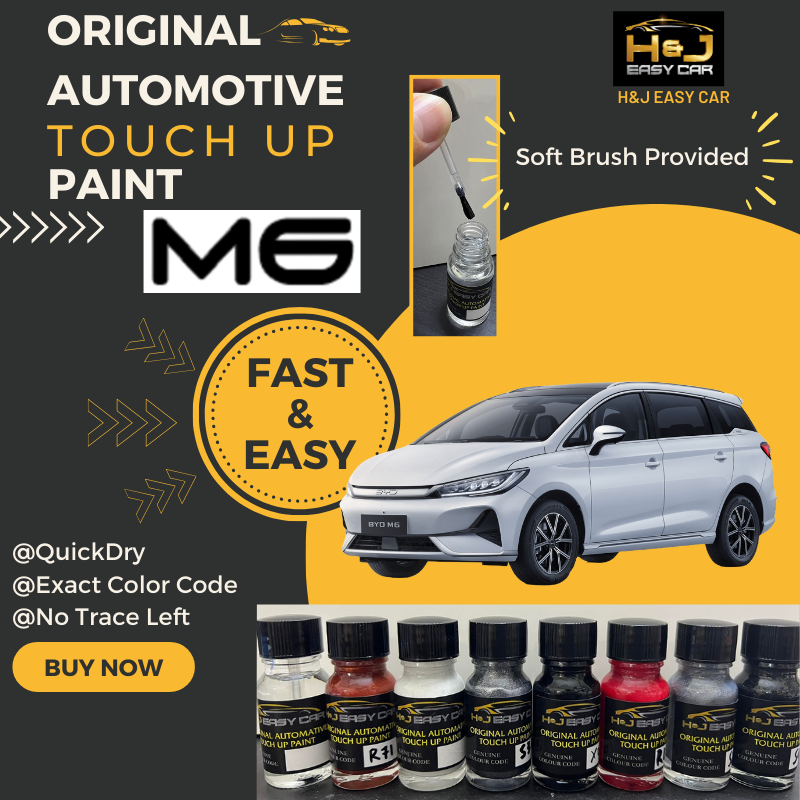 BYD M6 Automotive Original COLOR CODE Touch Up Paint 10ML | Shopee Malaysia