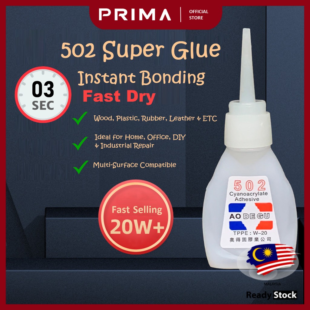 [carmate.os] 「502 Super Glue」Fast Dry Quick Dry Super Heavy Duty Glue 3 ...