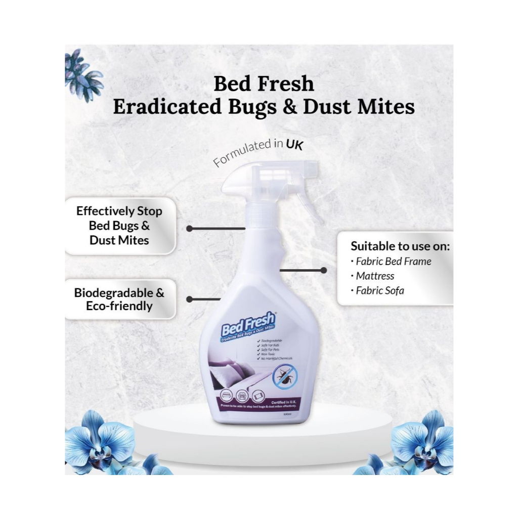 BedFresh Bed Bugs & Dust Mites Spray | Shopee Malaysia