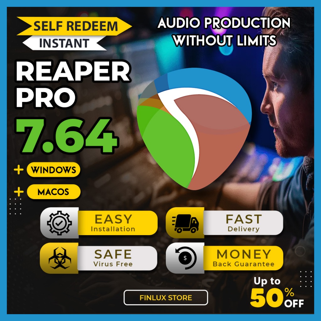 [SELF REDEEM] Reaper Pro v7.64 Latest 2026 Lifetime For Windows & McOS ...