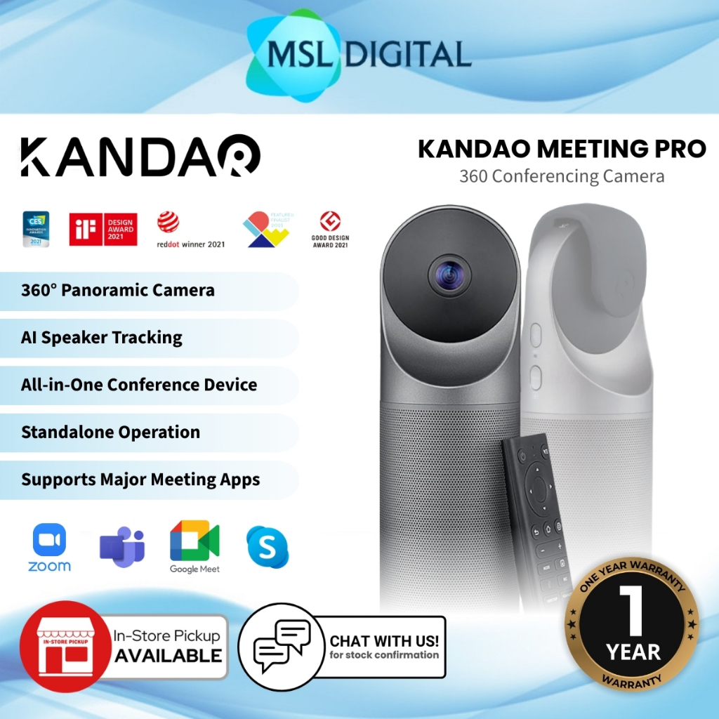 Kandao Meeting Pro 360 Conference Room Camera Hybrid Meeting Camera ...