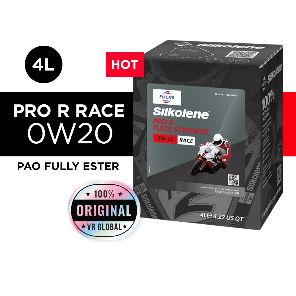 Silkolene Pro R 0W20 Race Fully Synthetic Engine Oil for Racing/Track ...