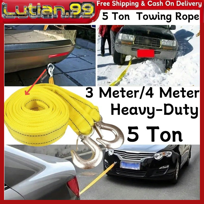 3ton Car Towing Rope Towing Strap Belt Tow Rescue Rope Tali Penarik ...