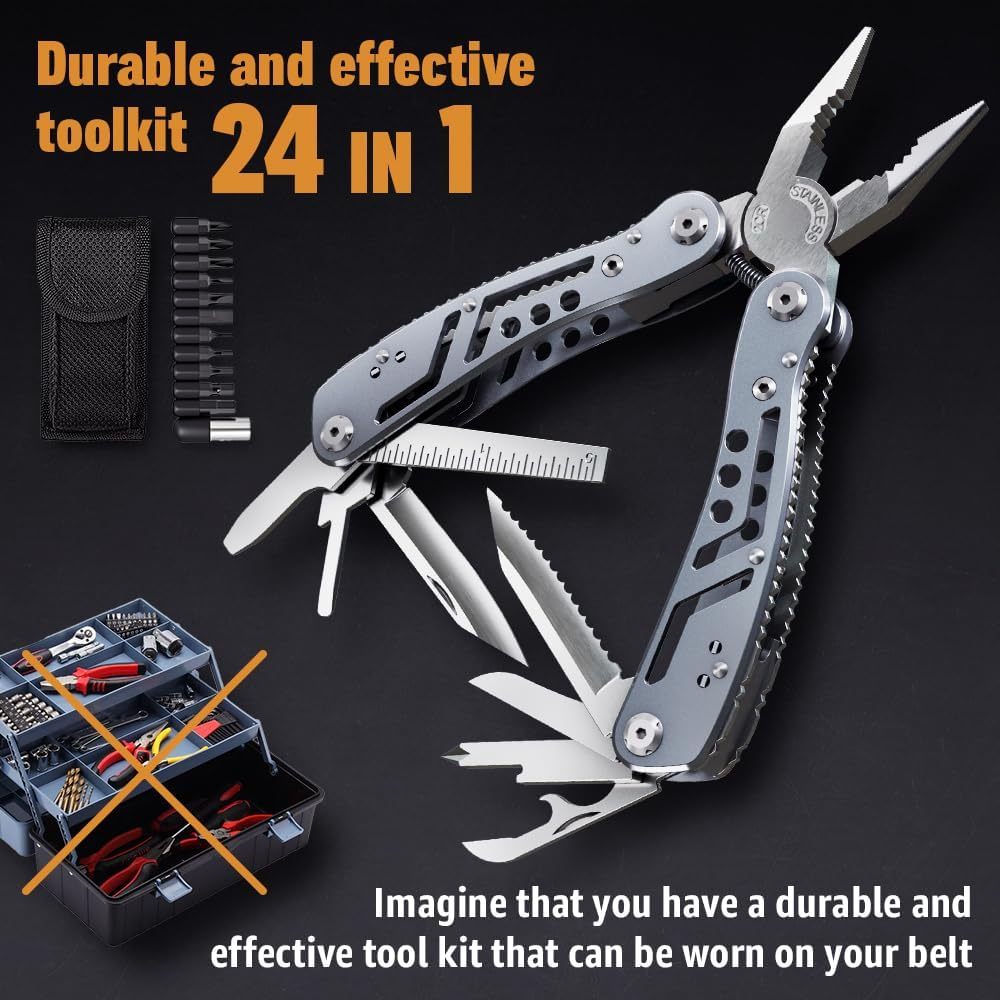 TL049 JEEP Stainless Steel Ultimate Jeep Multi Purpose Tool Set with 20 ...