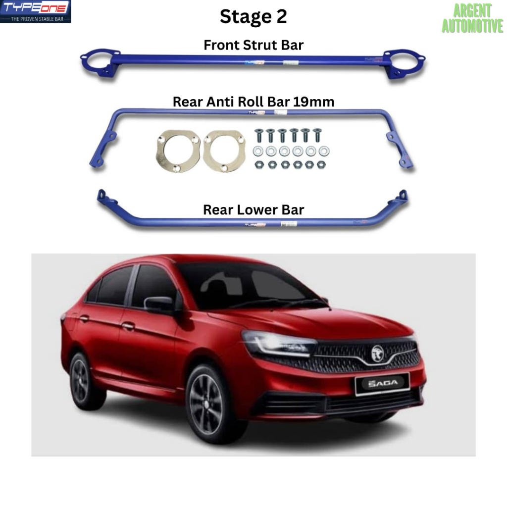 [ PACKAGE TYPE ONE SAFETY BAR ] PROTON Saga MC3 1.5L 2026 Rear Anti ...