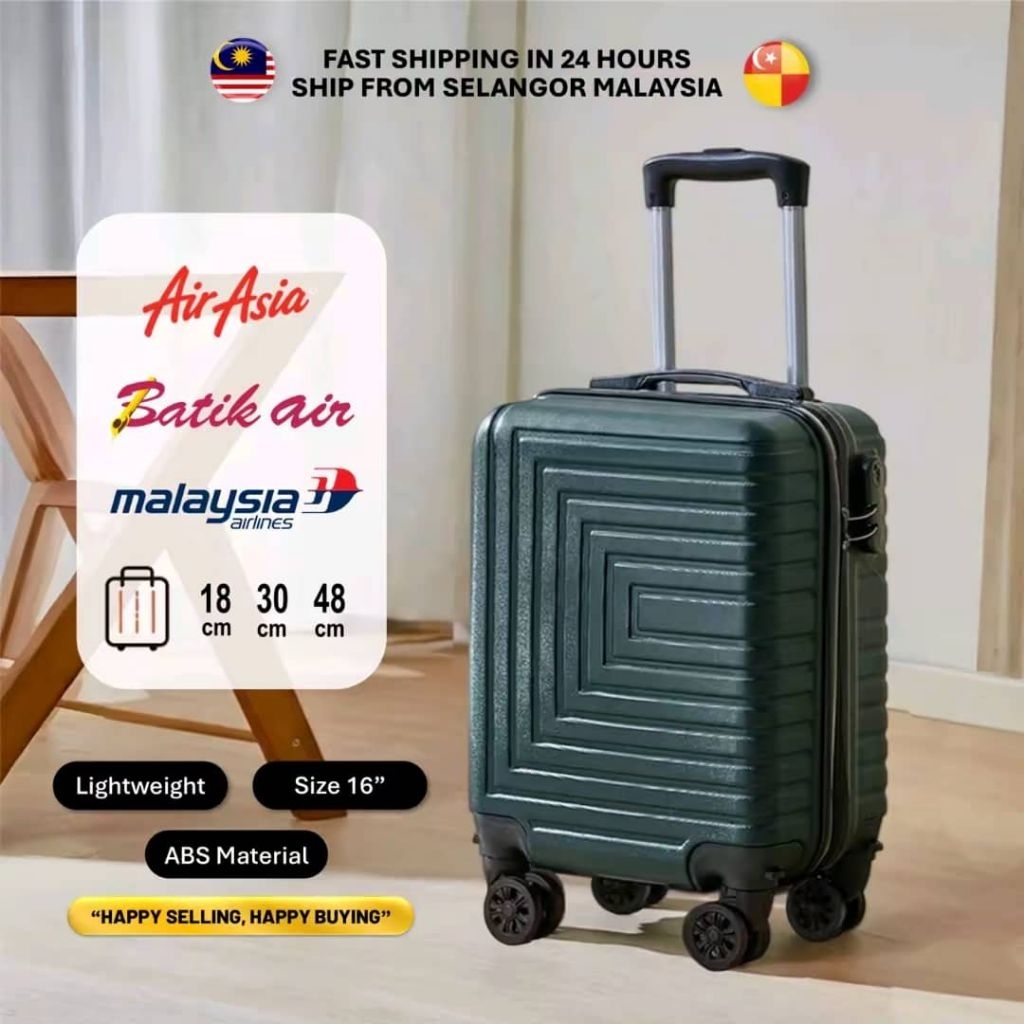 14inch 16inch Travel Luggage Bag Suitcase Beg Bagasi Beg Roda Cabin ...