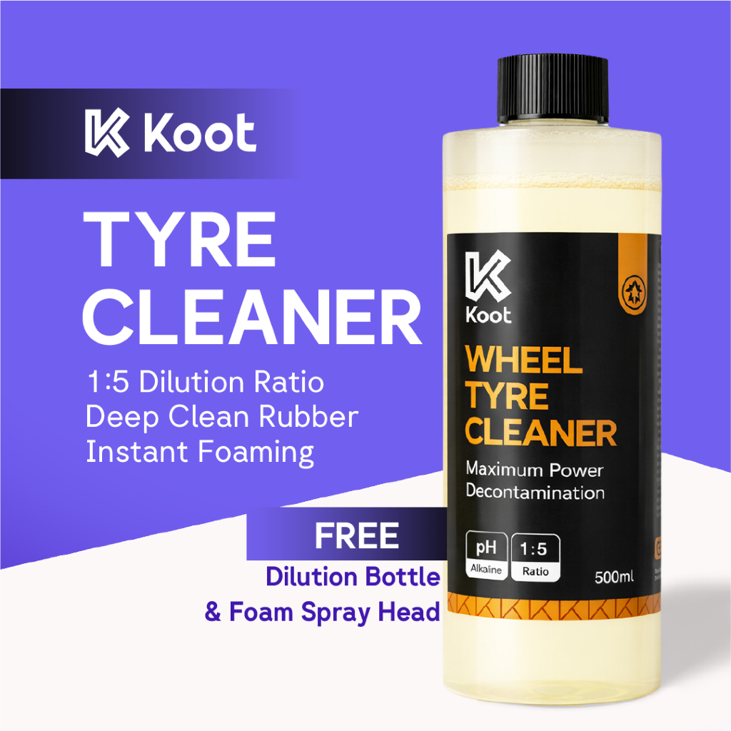 Koot Tyre Cleaner Wheel Tire Cleaner WTP Cleaner Rubber Cleaner Tayar ...