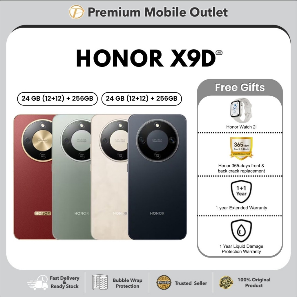 HONOR X9D 5G | 24GB (12+12) RAM + 256/512GB ROM | Snapdragon 6 Gen4 l 108MP OIS Camera l 8300mAh Battery