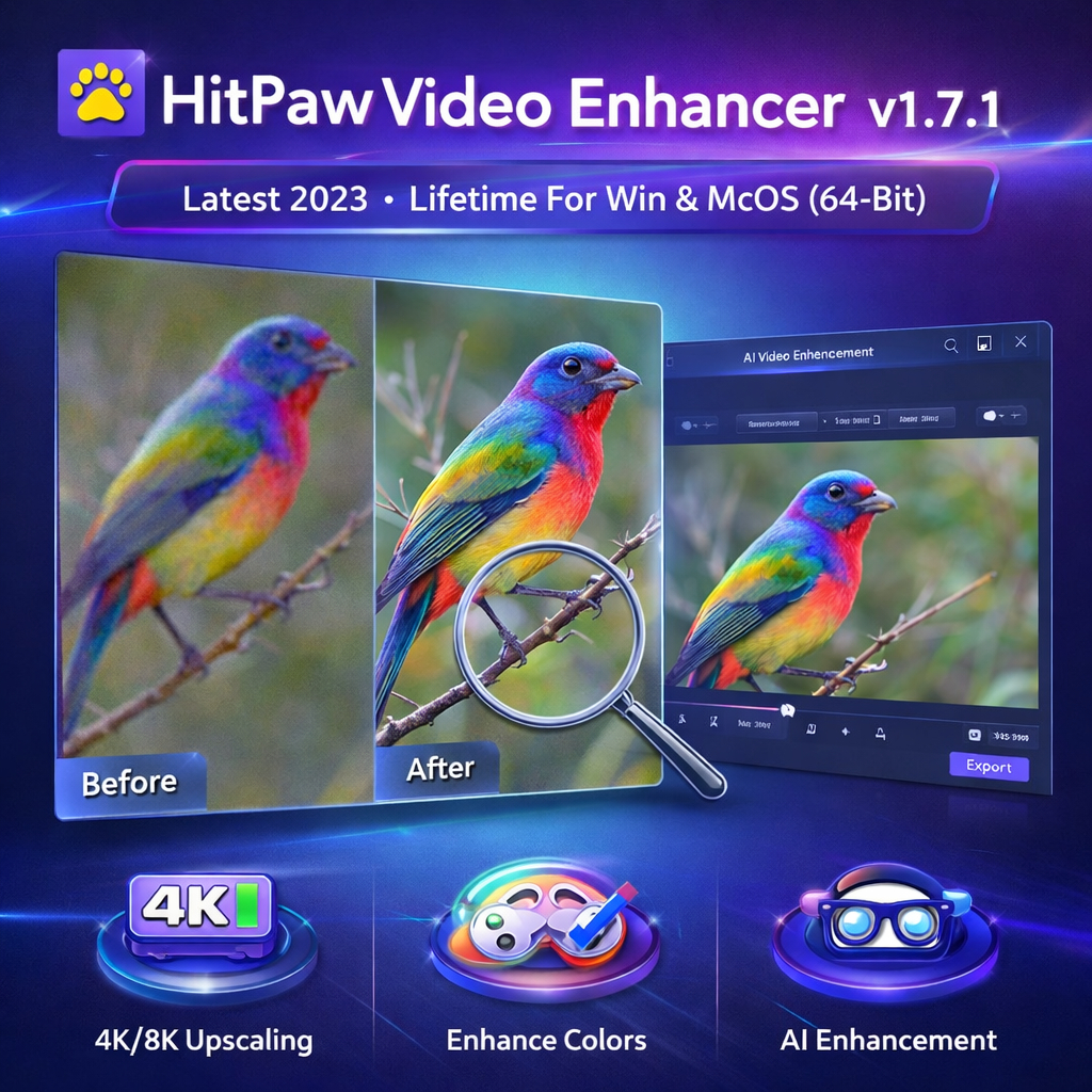 HitPaw Video Enhancer v1.7.1 Full Version Lifetime For Windows & macOS ...