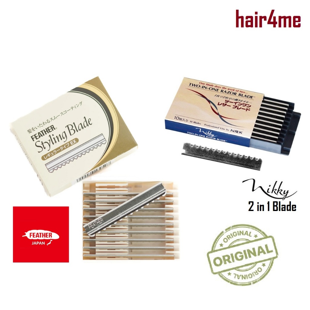 Feather Japan NRK Nikky Styling Blade 2 in 1 Regular Type EX Razor ...