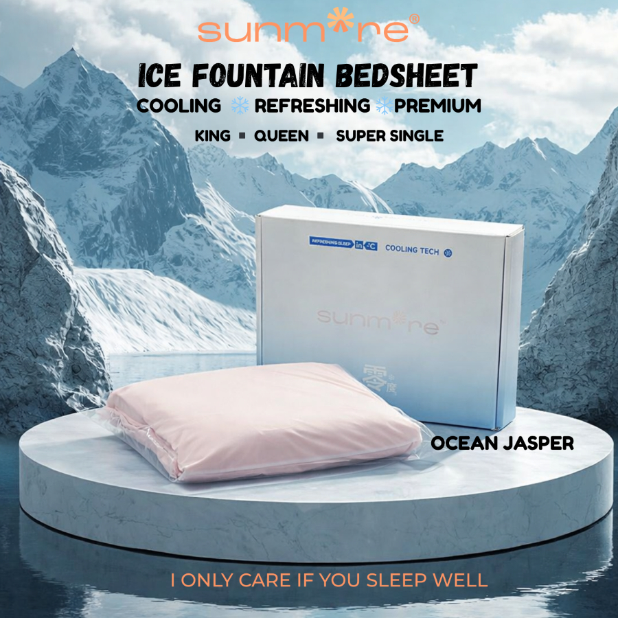 SUNMORE | ICE FOUNTAIN BEDSHEET | BED SHEET SUPER SINGLE QUEEN KING ...