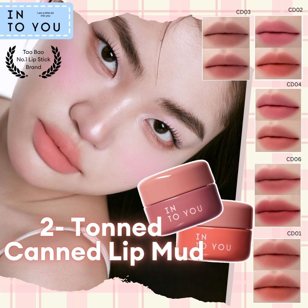 INTO YOU 2-Toned Canned Lip Mud - Dual Color Ombre Lip Tint | Gradient ...