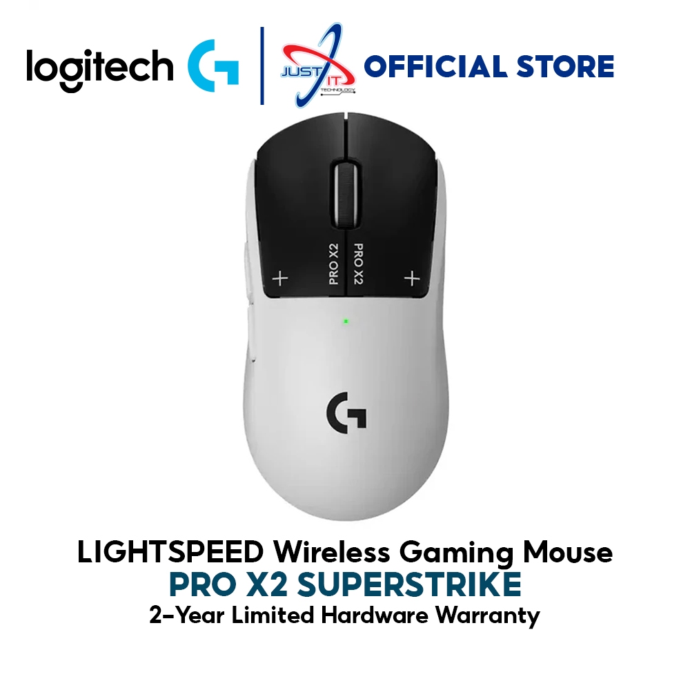 LOGITECH PRO X2 SUPERSTRIKE LIGHTSPEED WIRELESS GAMING MOUSE - LUNAR ...