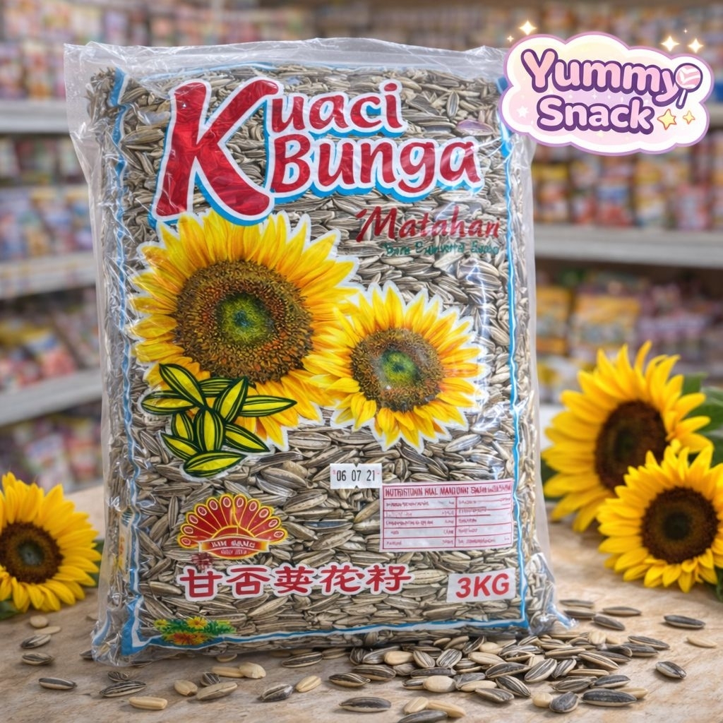 [Ready Stock] 3KG Kuaci Bunga Matahari / Sunflower Seeds | Shopee Malaysia