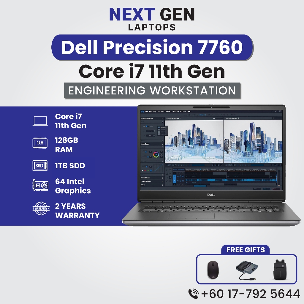 Dell Precision 7760 Engineering Workstation i7 11th Gen 128GB RAM ...