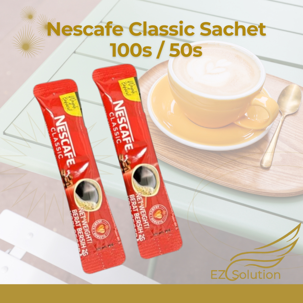 Nescafe - Classic Kopi Sachet 2g | Classic Coffee Sachet 2g (100s / 50s ...