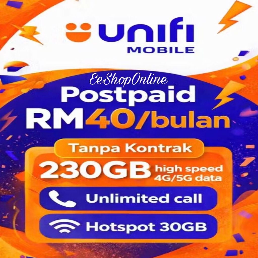 SIMKAD UNIFI UNI5G MOBILE 4G/5G (SIM ONLY) | Shopee Malaysia