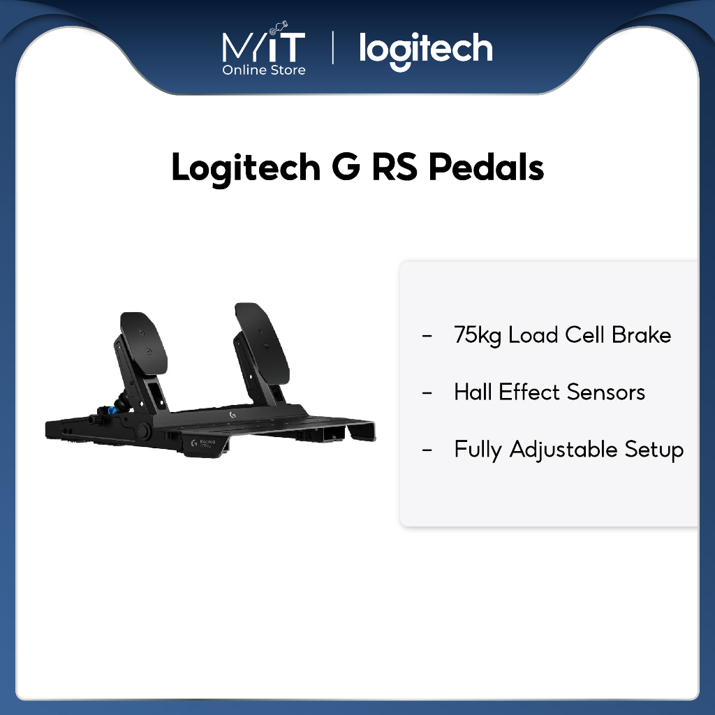 Logitech G RS Pedals - Sim Racing Pedals with 75 kg Load Cell Brake ...