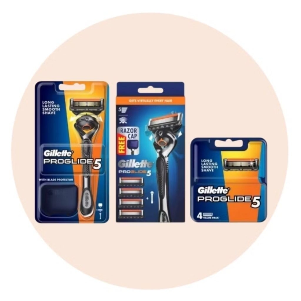 Gillette Fusion 5 ProGlide Manual Refills 4's/ Gillette Razor /Proglide ...