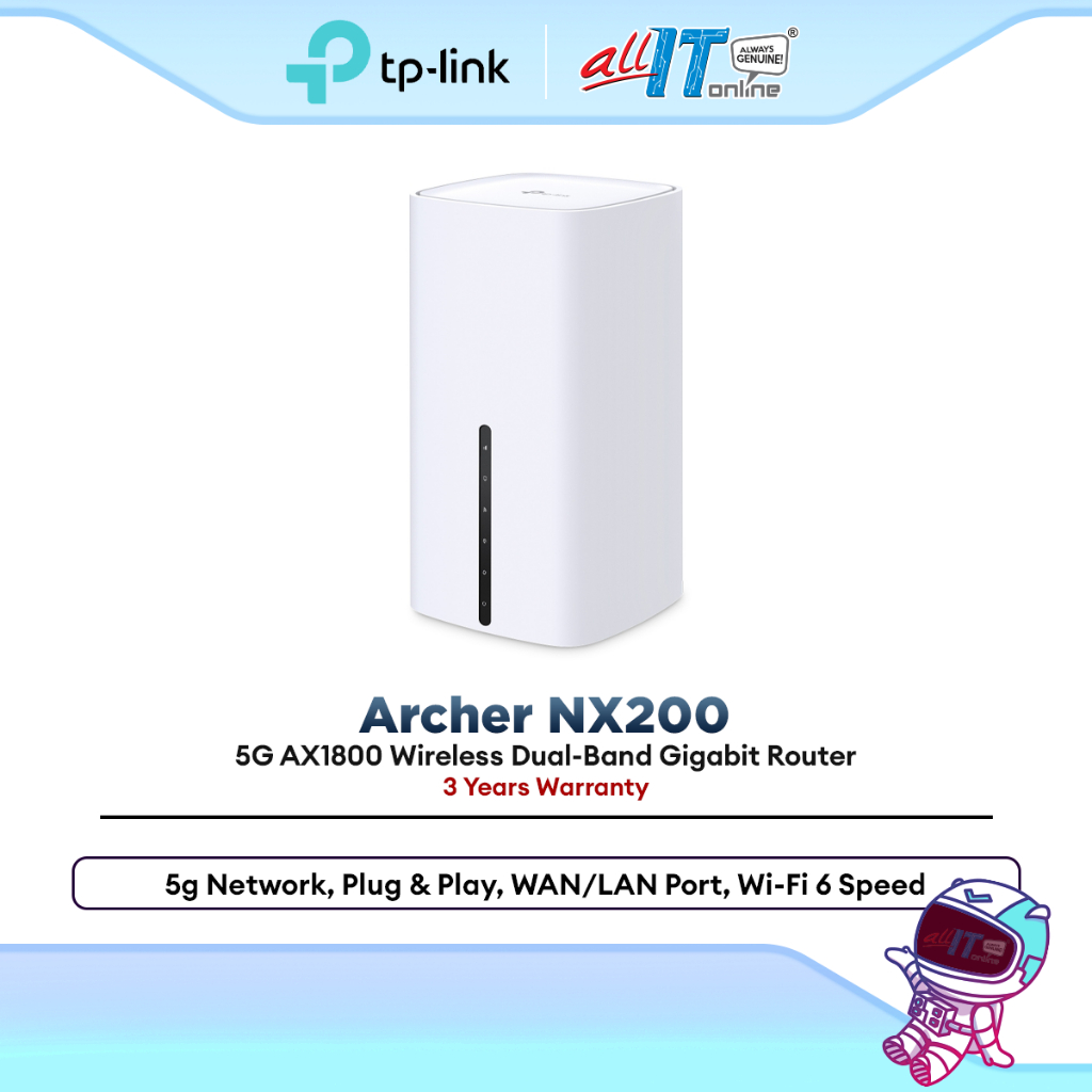 TP-Link Archer NX200 5G AX1800 WiFi 6 Router Dual Band SIM Slot Gigabit ...