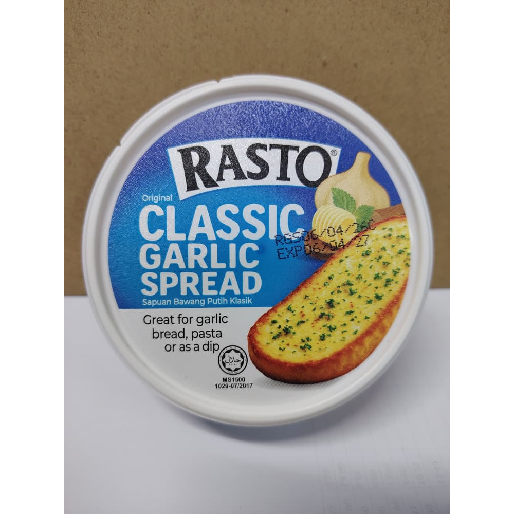 RASTO CHEESY & CLASSIC GARLIC SPREAD 200g | Shopee Malaysia