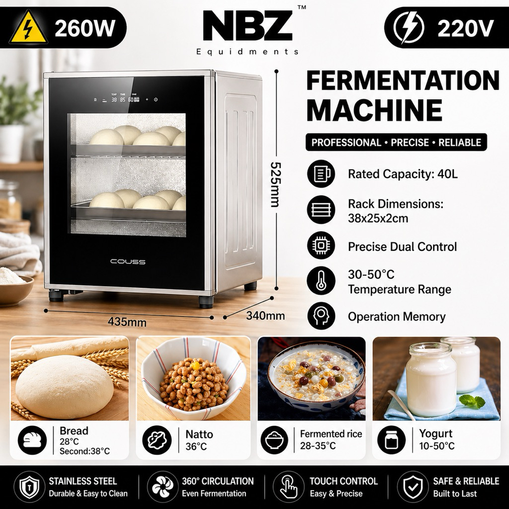 NBZ 40L Bread Fermentation machine Yogurt Fermentation Box Bread ...