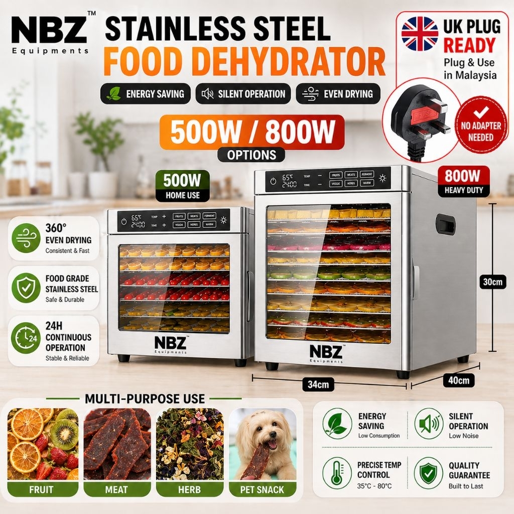 NBZ 8F Trays Dehydrator Machine Food Dehydrator Machine food dryer ...