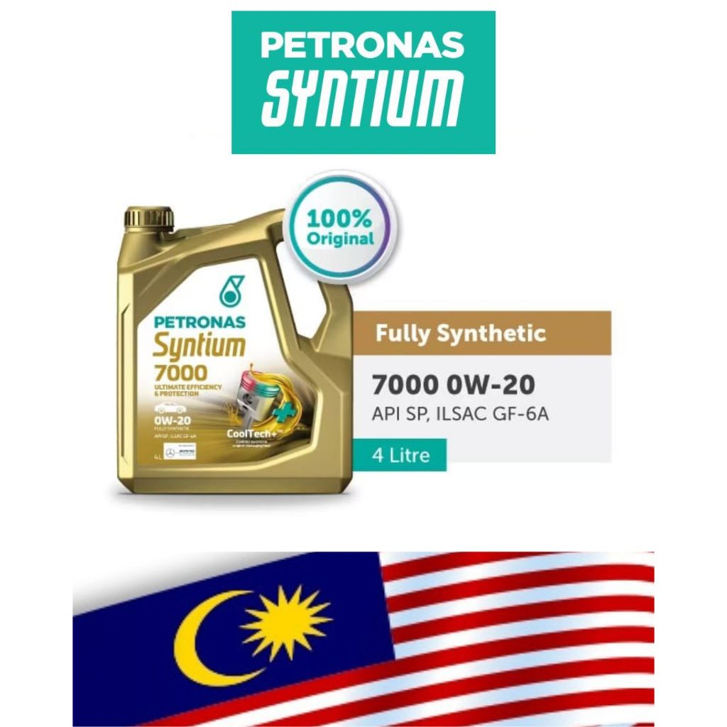 PETRONAS Syntium 7000 0W-20 Fully Synthetic Engine Oil API SP ( 4L