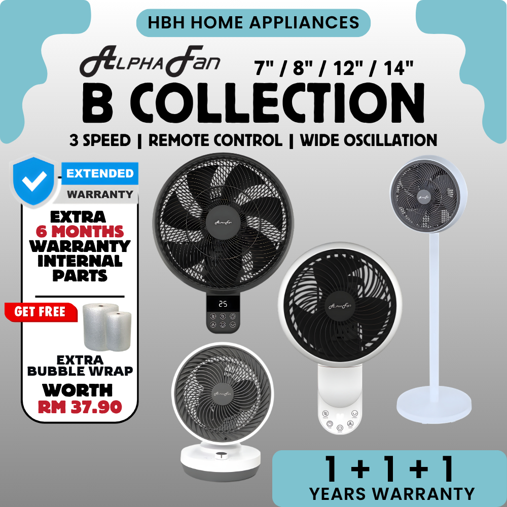 【BEST SELLER🔥】ALPHA Motto WF B32 WF B31 Wall Fan SF B22 DC Motor Stand ...