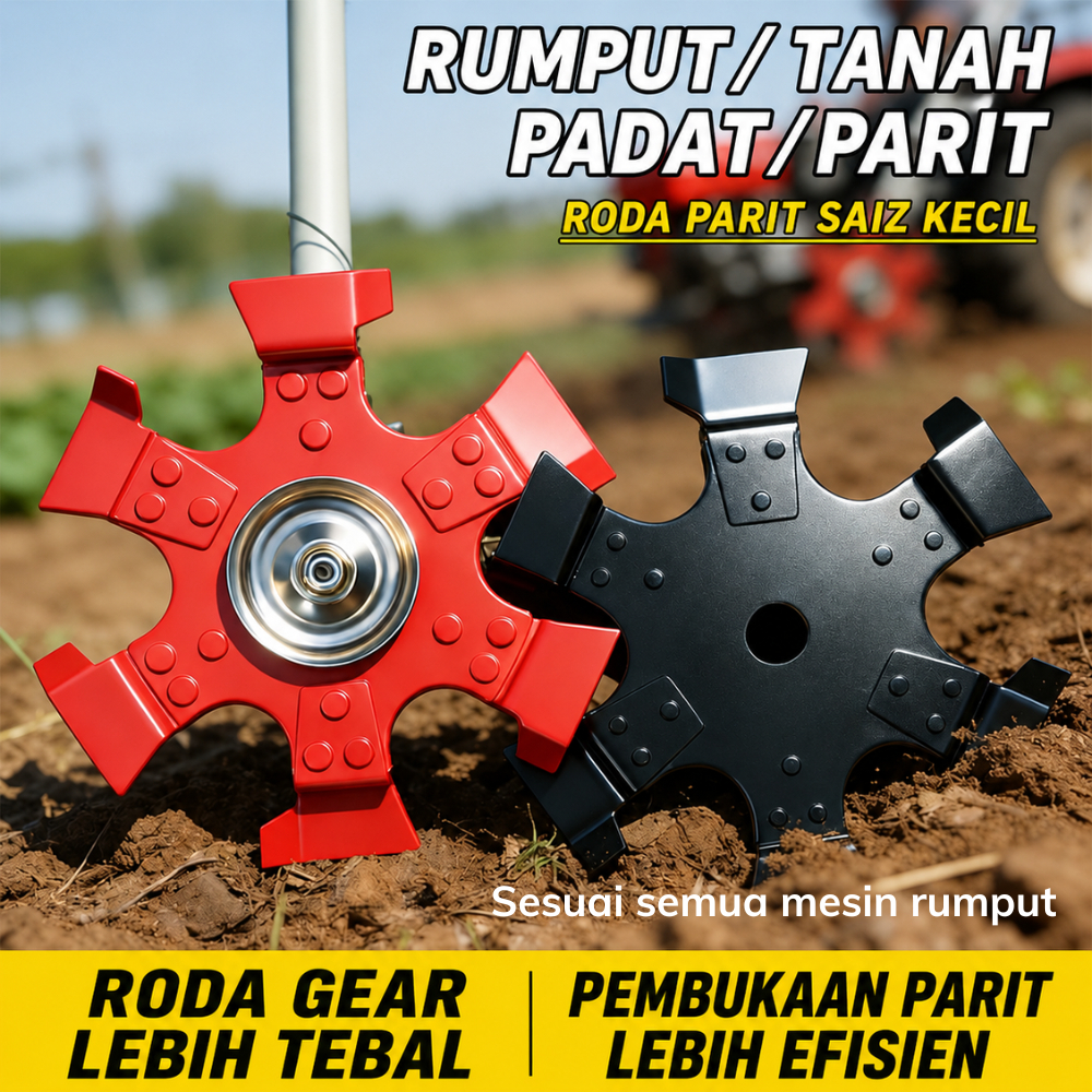 Mata Bajak Tanah & Potong Rumput Serbaguna – Buat Alur, Longgar Tanah ...