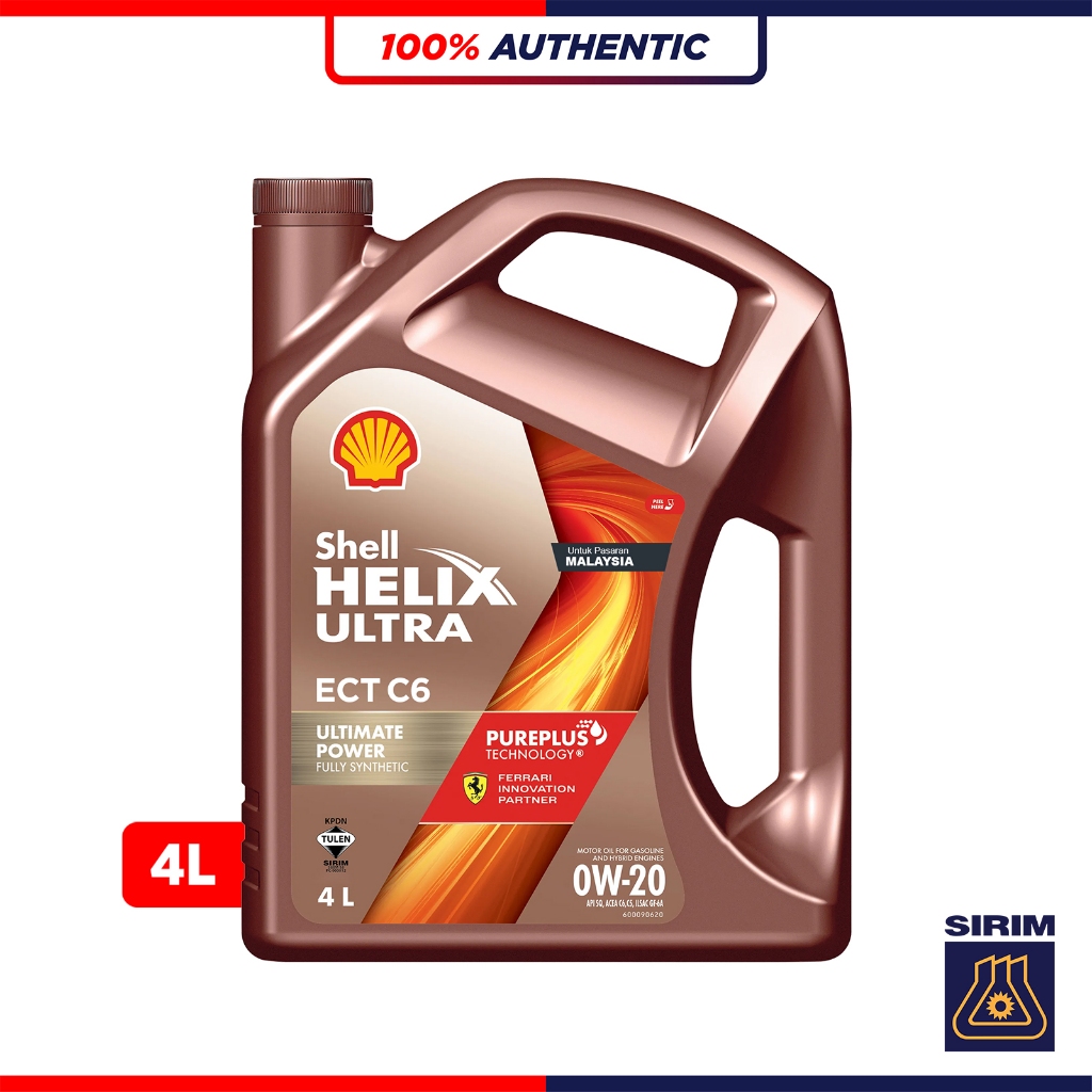 Untuk Pasaran Malaysia) SHELL HELIX ULTRA ECT 0W20 SQ C6 Fully