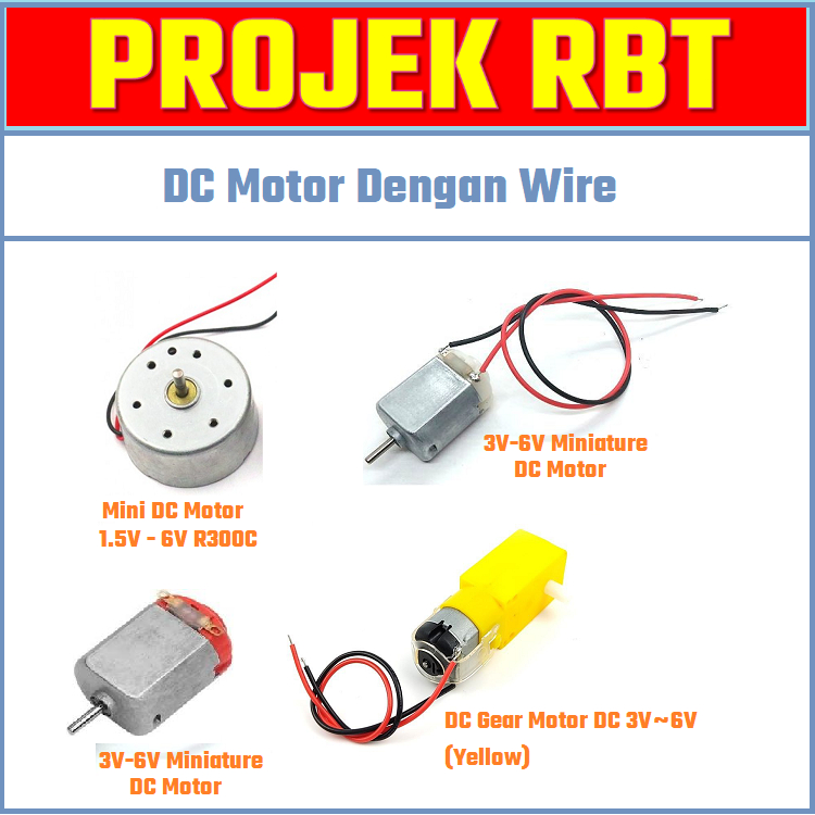 Dc motor dengan wire,mini dc motor untuk keperluan rbt | Shopee Malaysia