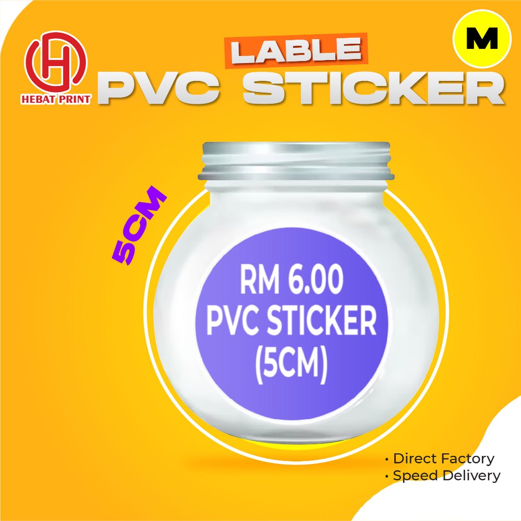 Customize PVC Synthetic Sticker / Kalis Air / Print Black and Colour ...