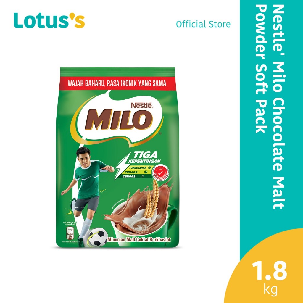 Nestle' Milo Chocolate Malt Powder Soft Pack 1.8kg | Shopee Malaysia