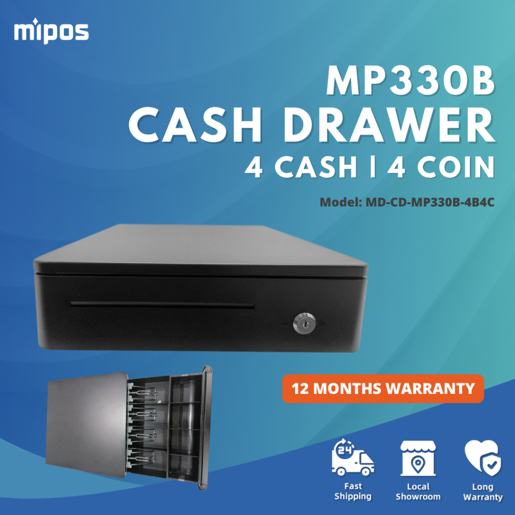 Cash Drawer MP330-B Small Size / 4 Bill 4 Coin / 4 Bill 5 Coin ...