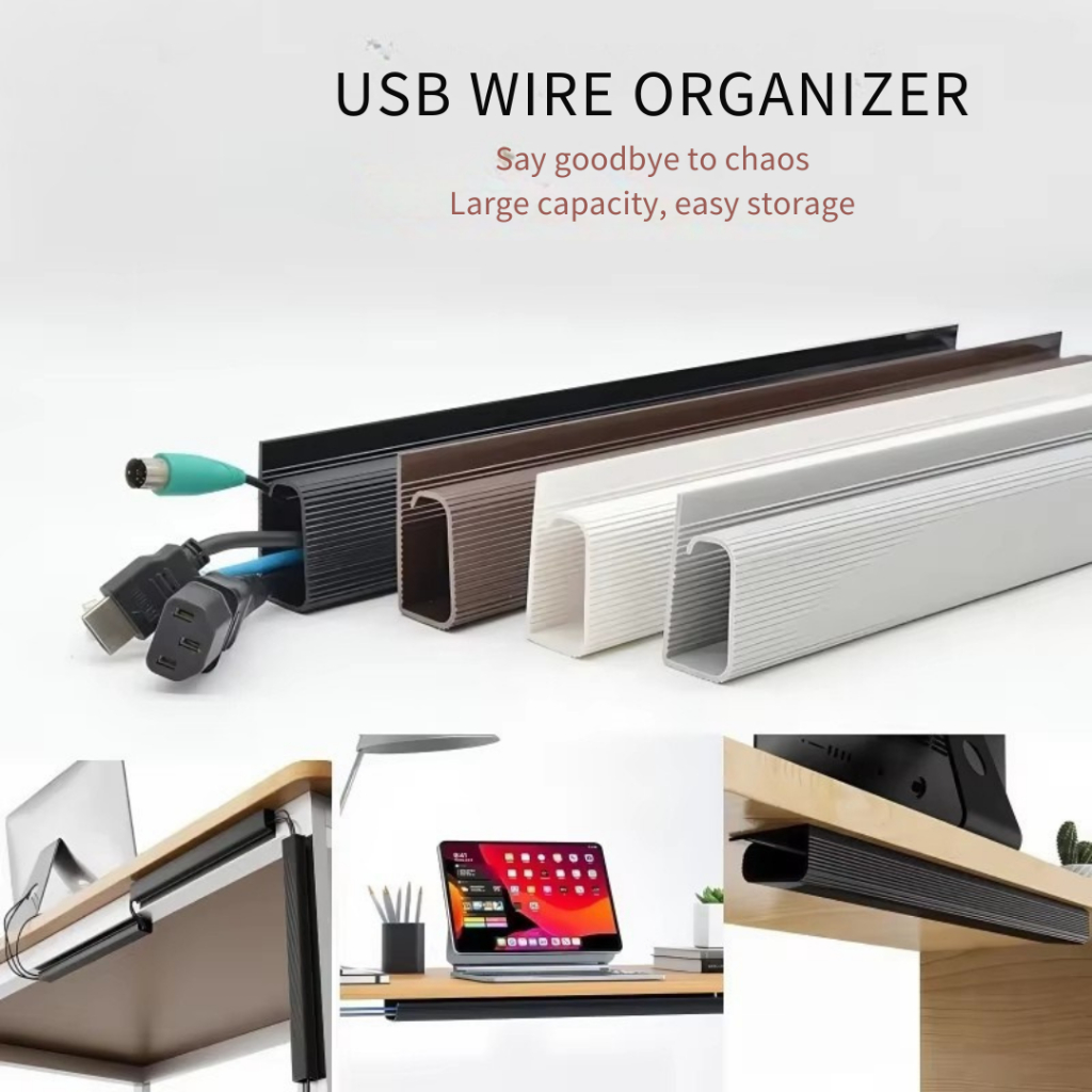 UG Computer Under Desk Wire Storage Wire Cable Organizer USB Management ...
