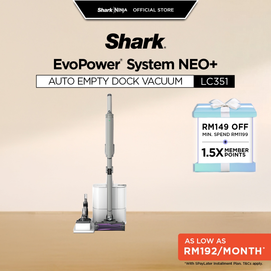 ・シャーク EVOPOWER SYSTEM NEO＋ LC351JWH Shark EvoPower System NEO+ Cordless Vacuum - LC351 | Shopee Malaysia