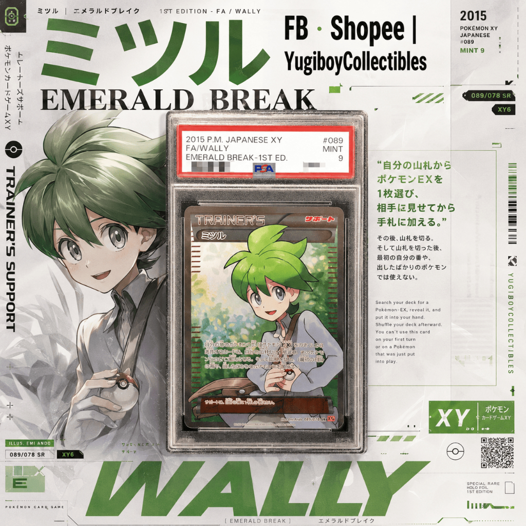 PSA 9 Wally Emerald Break SR 089/078 [XY6]