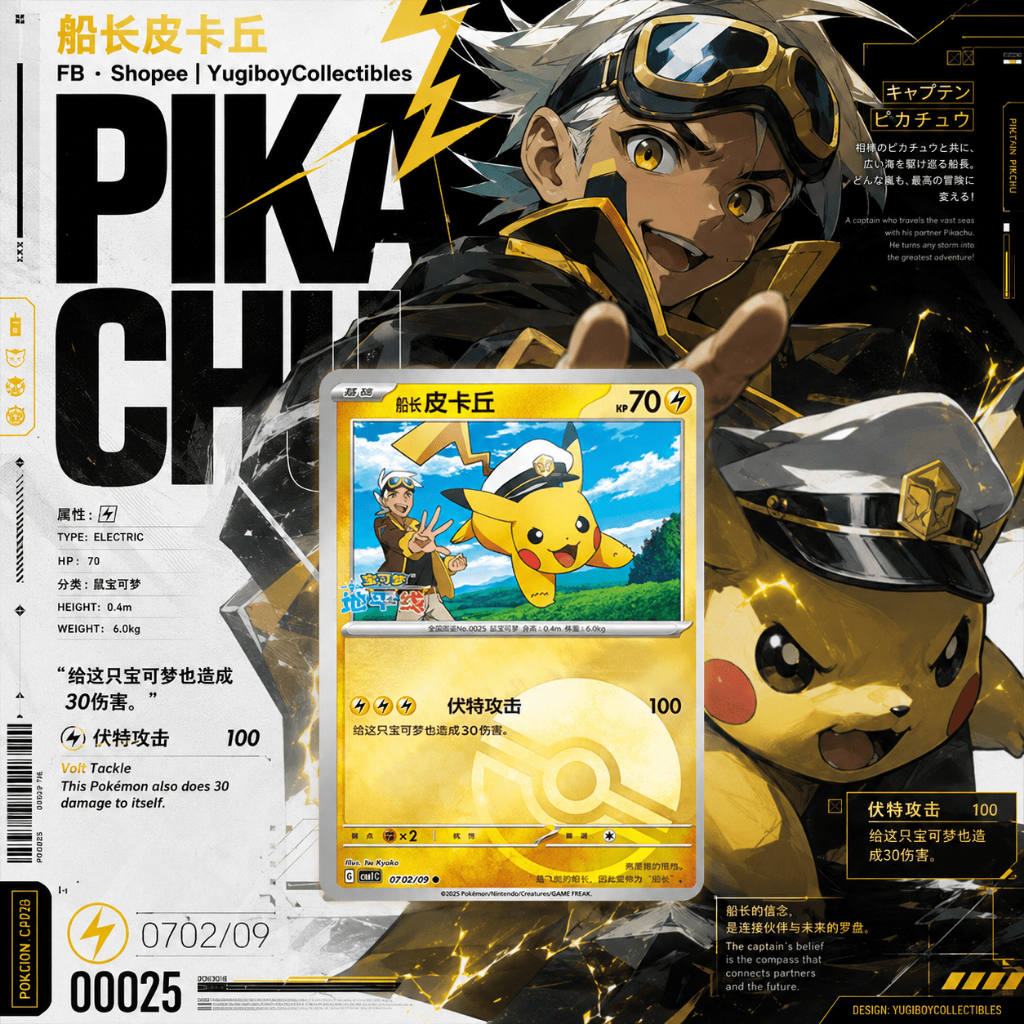 Captain Pikachu 07 R 02/09 [CBB1C]