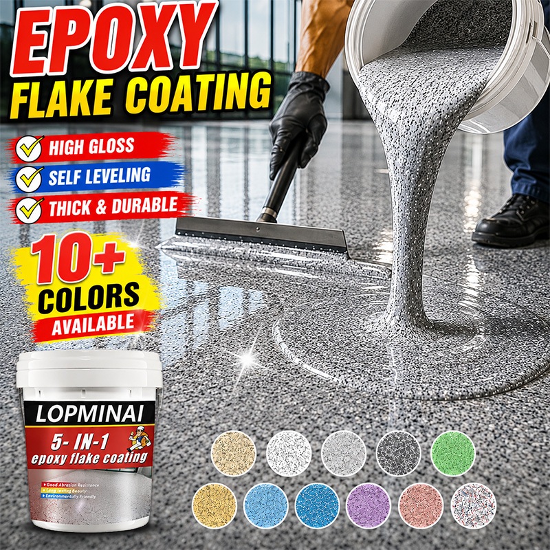 5 in 1 epoxy flake coating epoxy floor coating tile coating Wear ...