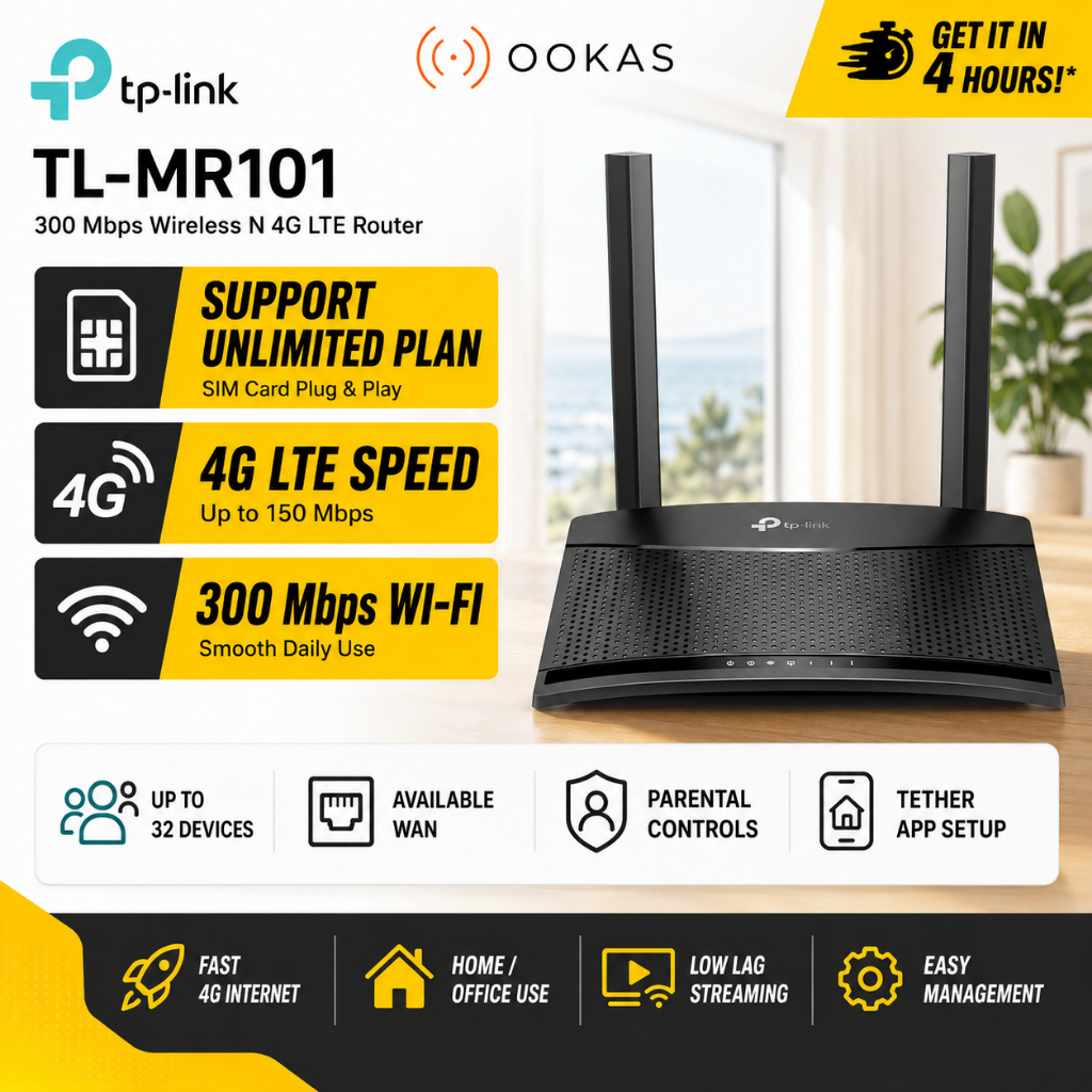TP-Link TL-MR101 & Mercusys MB112-4G | Unlimited Plan 4G LTE Router ...