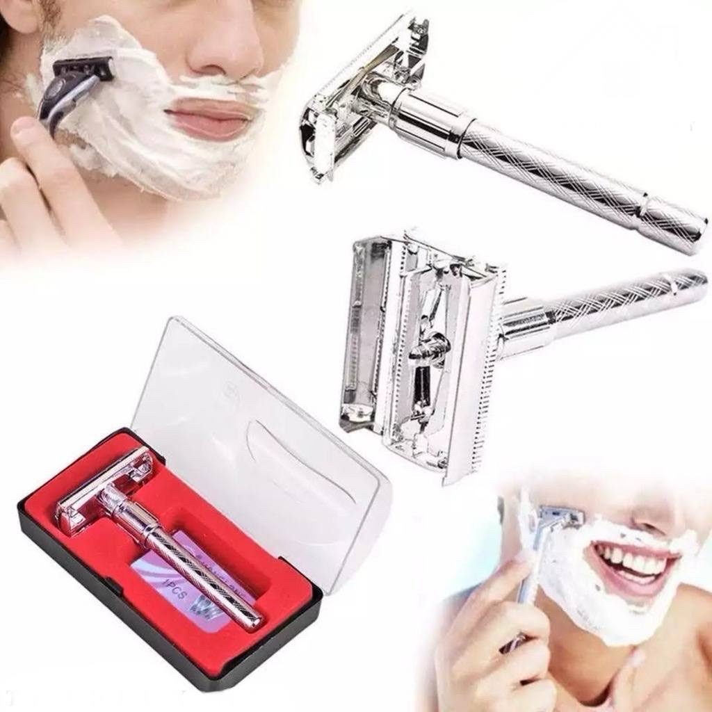 SHENGLONG SAFETY RAZOR pisau cukur pencukur misai janggut pemotong bulu ...