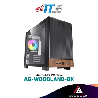 ACEGEEK WOODLAND WOOD STYLE PC Micro-ATX (mATX) PC CASE | 4x FANS INCLUDED