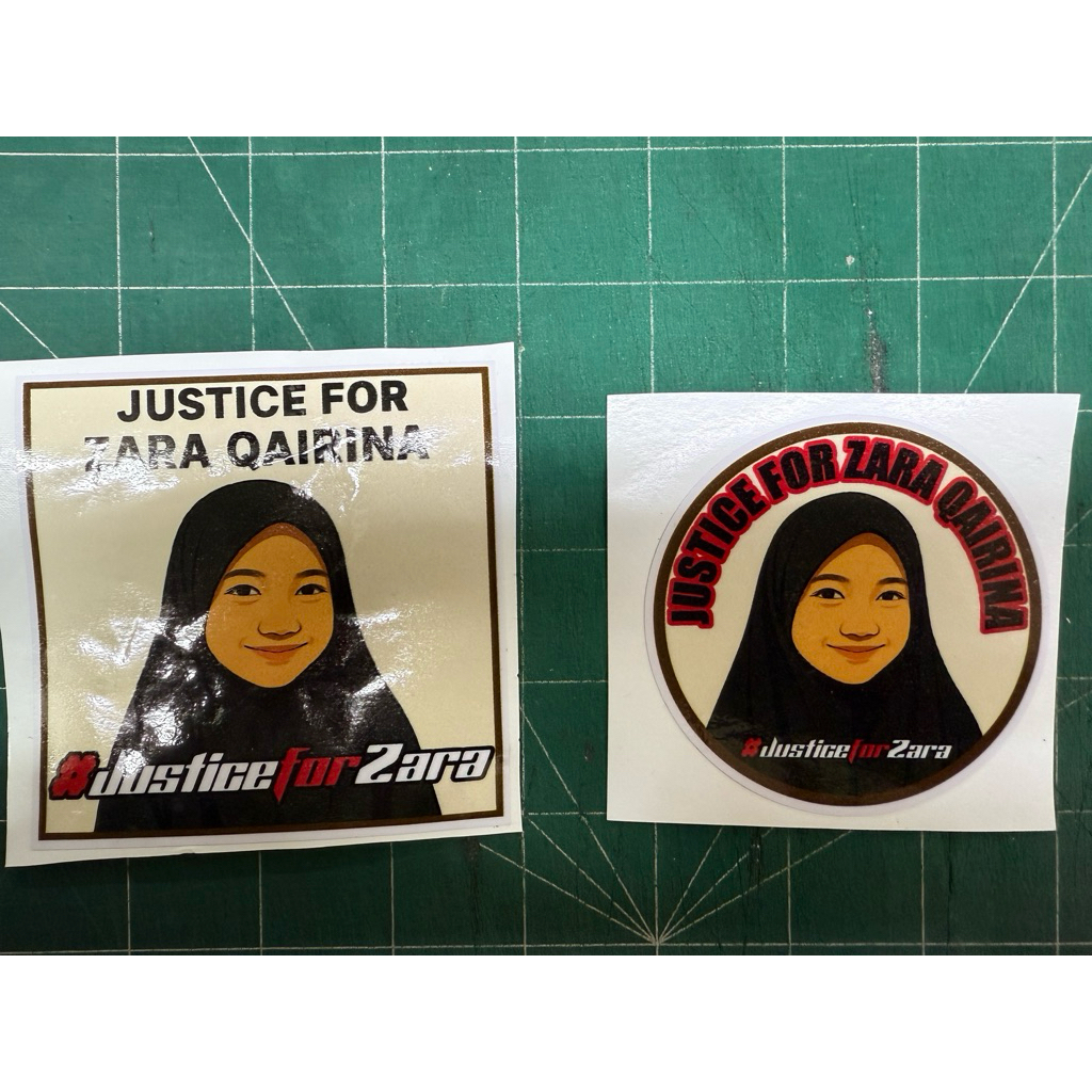 Justice For Zara Qairina Sticker Printing Waterproof Design # ...