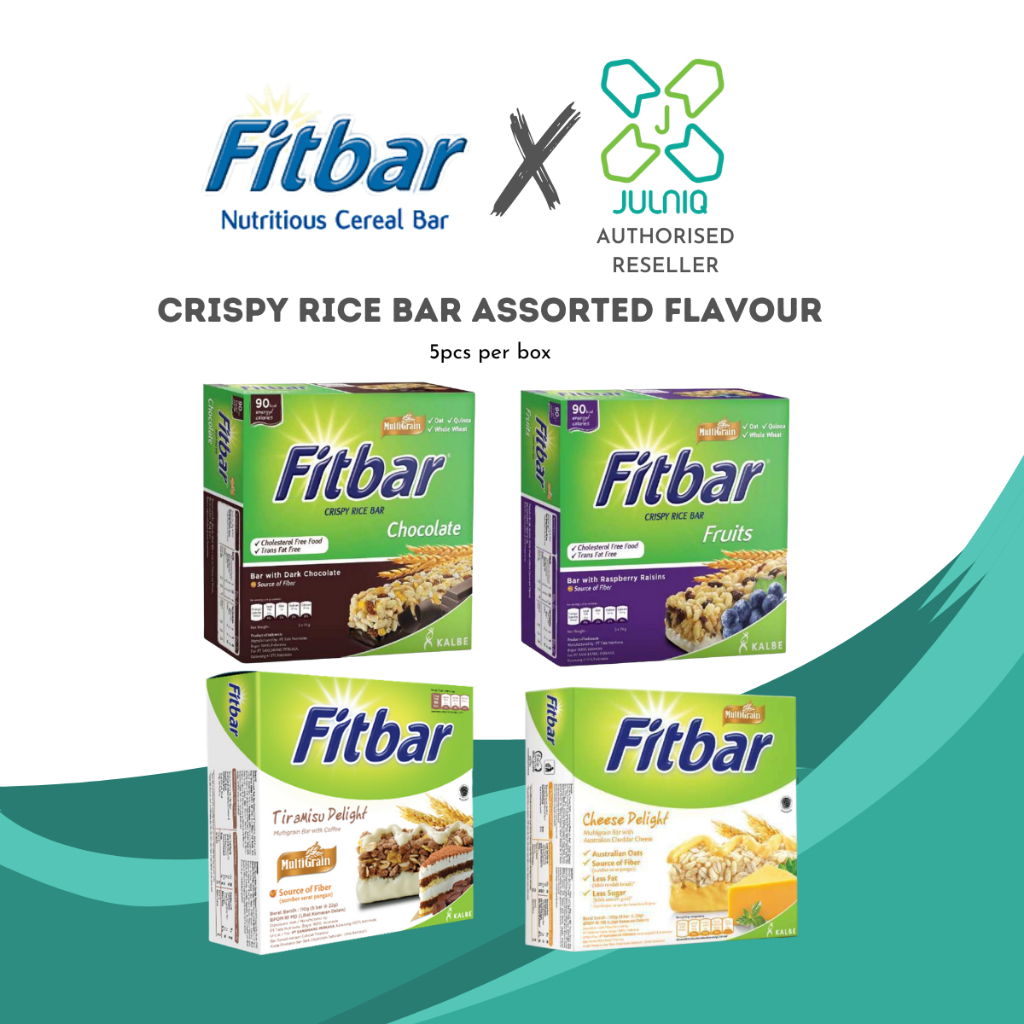 FITBAR Crispy Rice Bar [5 bars] ASSORTED FLAVOUR | Shopee Malaysia