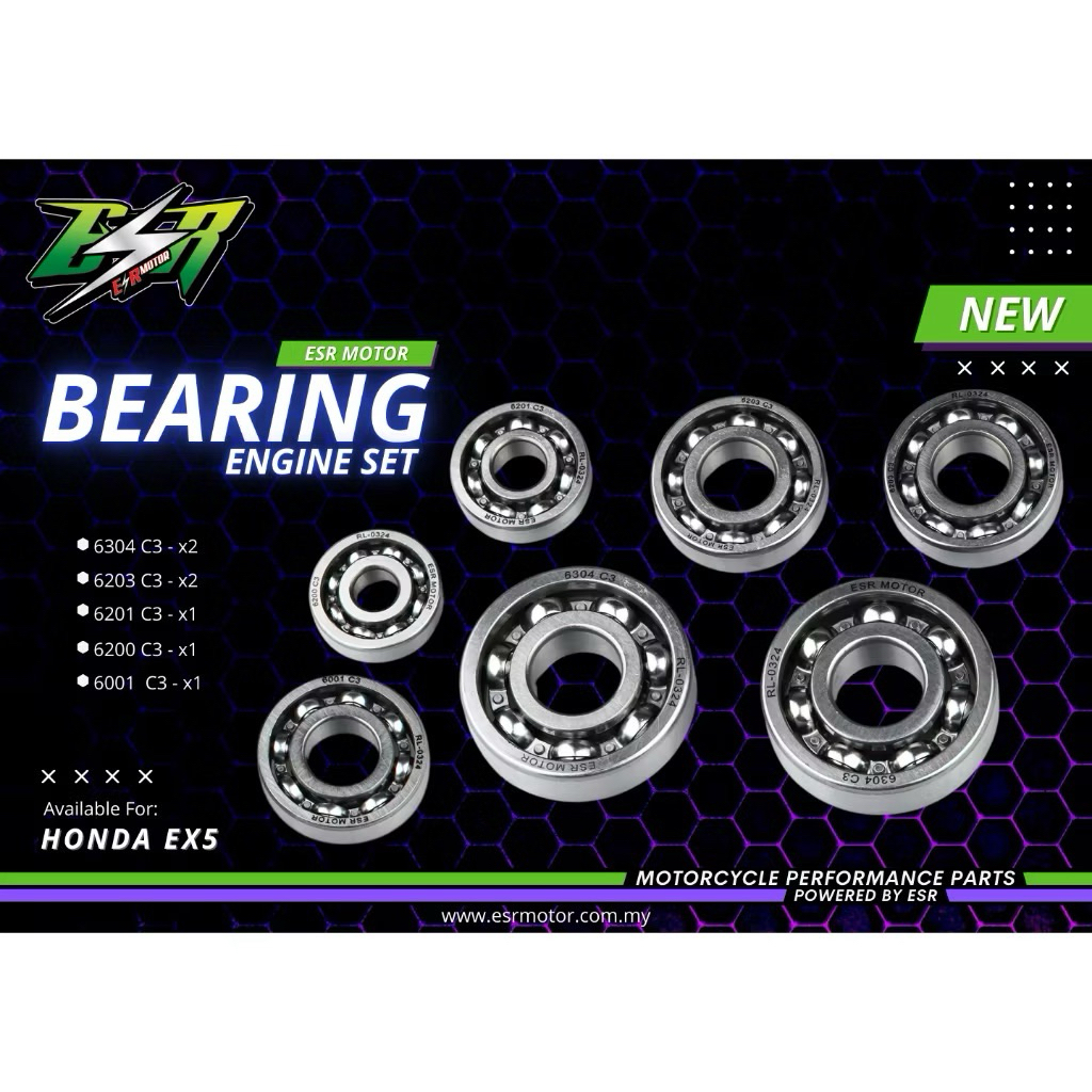 ESR MOTOR C3 BEARING ENGINE DAN BEARING CAM | Shopee Malaysia