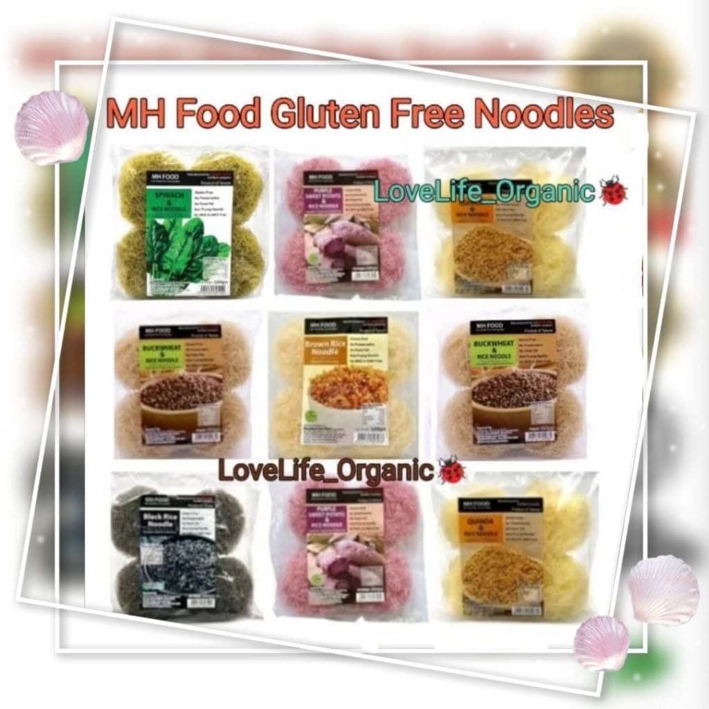 MH FOOD ORGANIC NOODLE SPINACH/BUCKWHEAT/BLACK RICE/BURDOCK/TOMATO ...
