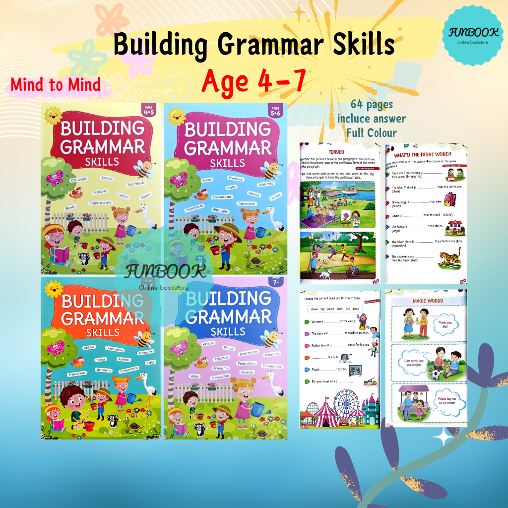 [FUNBOOK] Building Grammar Skills Ages 4-7 Preschool Activity Books ...