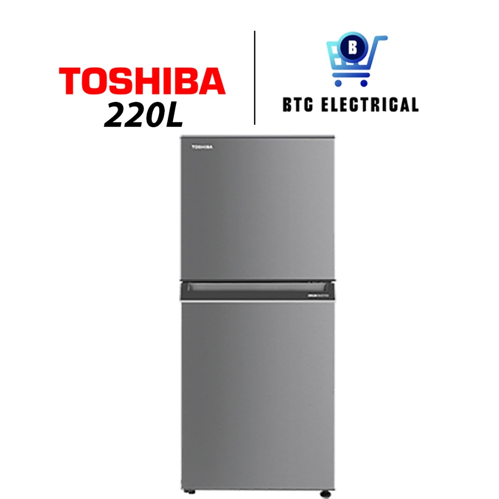 Toshiba 220L 2-Doors Fridge GR-RT230WE-PMY(SS) Inverter Refrigerator ...